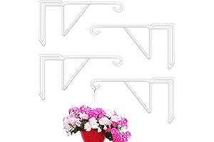 4 Pack Heavy Duty Vinyl Fence Hooks for Outdoor, Over the Fence...