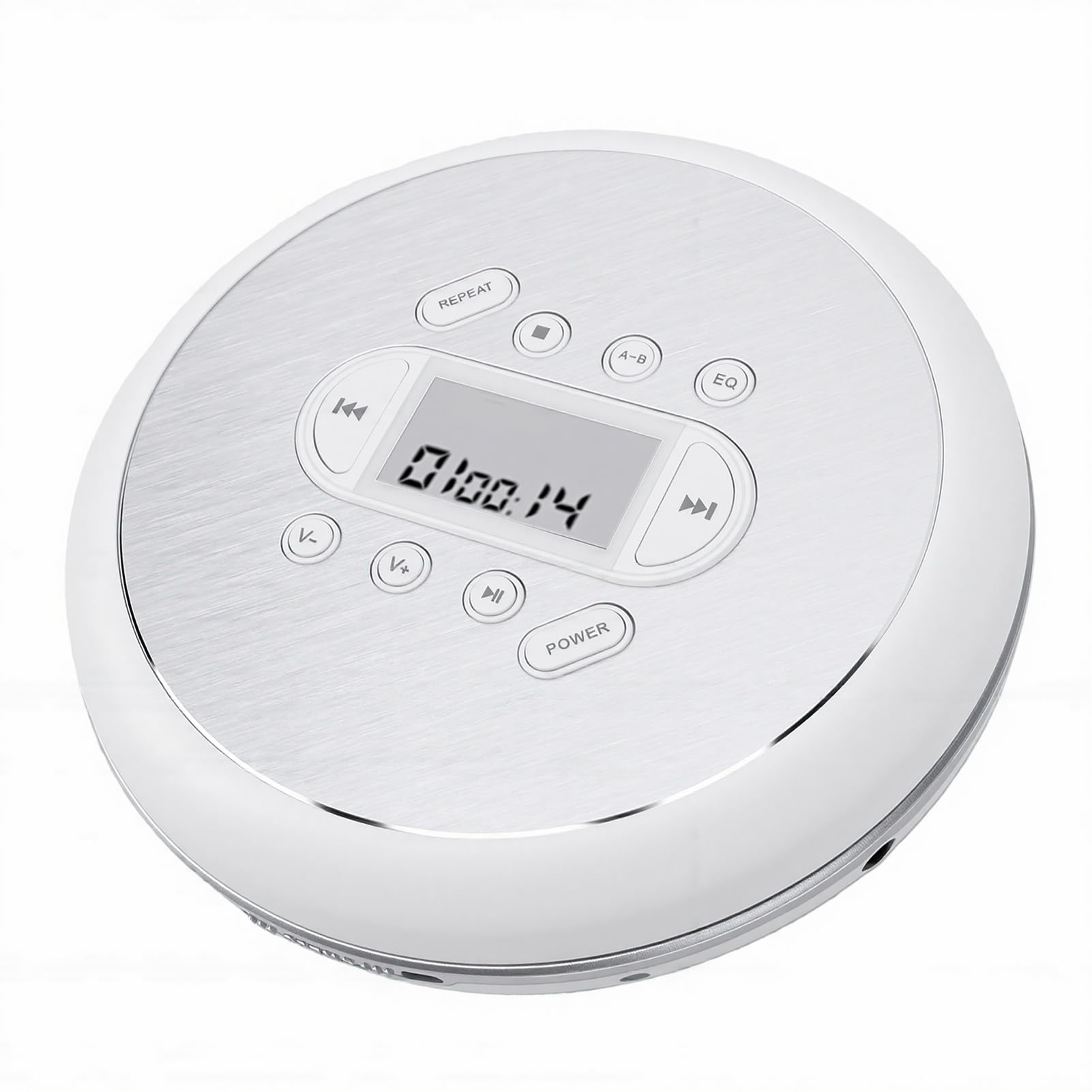 Sxhlseller Reproductor de CD Portátil, Reproductor de Música Personal con Protección Anti-Saltos, Incluye Auriculares y Cable AUX para Uso en el Coche y en casa.