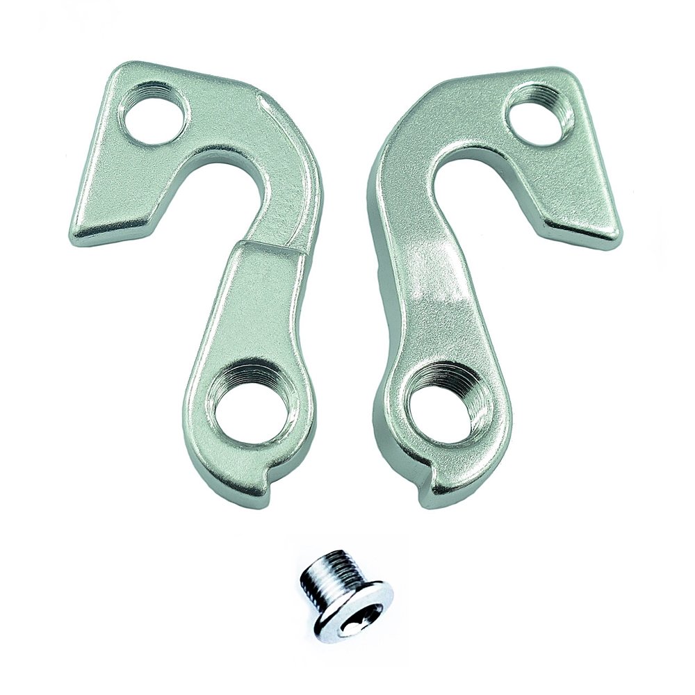 Noah And Theo NT-HD057 Mech Gear Derailleur Hanger Dropout compatible with GT Hanger MHGT62 in SATIN SILVER incl. screw set.
