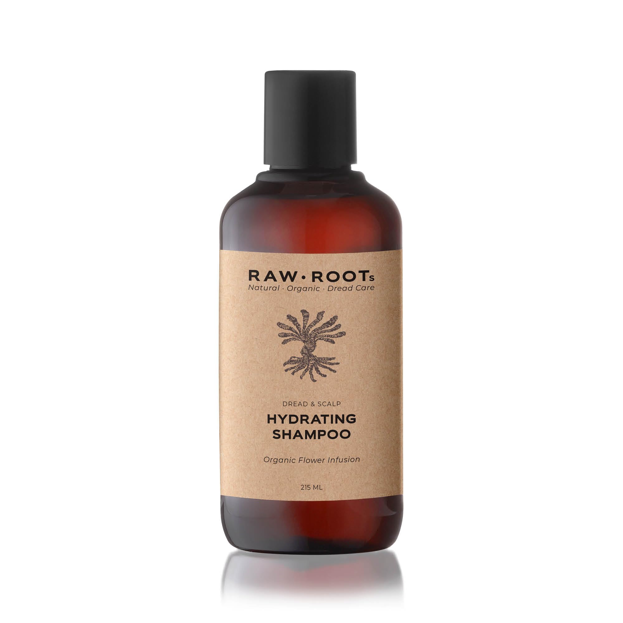 RAW ROOTs Hydrating Dreadlock Shampoo 215ml – Natural & Residue-Free Dreadlock Shampoo – Suitable for All Hair Types - Mild, Sulfate-Free & pH-Balanced – Soothes Itchy Scalp & Restores Moisture