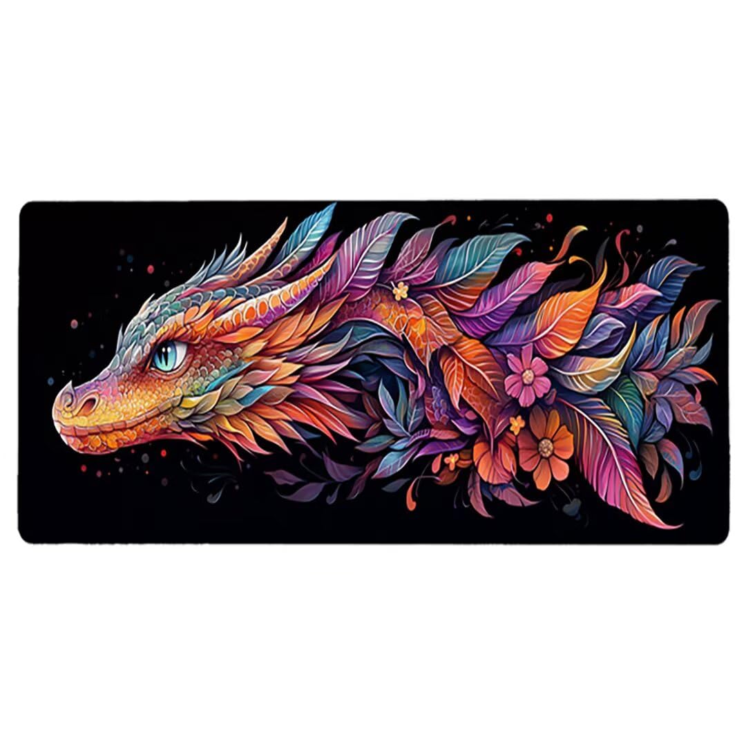 Duża podkładka pod mysz do gier, 1400 x 600 x 3 mm, bardzo duża podkładka pod mysz na biurko z przeszytą krawędzią, antypoślizgowa, wodoodporna podkładka pod mysz, czarna, długa podkładka pod mysz dla
