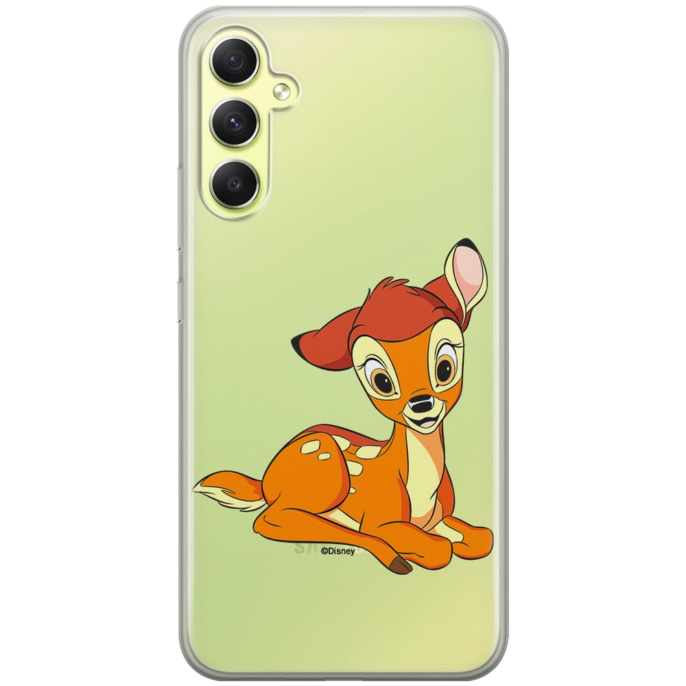 ERT GROUP mobile phone case for Samsung A34 5G original and officially Licensed Disney pattern Bambi 016 optimally adapted to the shape of the mobile phone, partially transparent