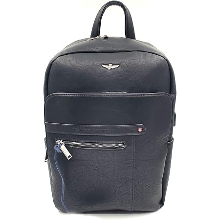 Aeronautica Militare Zaino pelle porta PC 15 presa USB colore NERO :  Amazon.it: Informatica