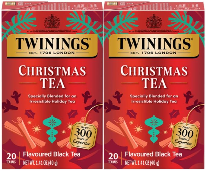 Twinings Christmas Tea - 20 count (2 PK) packaging may vary