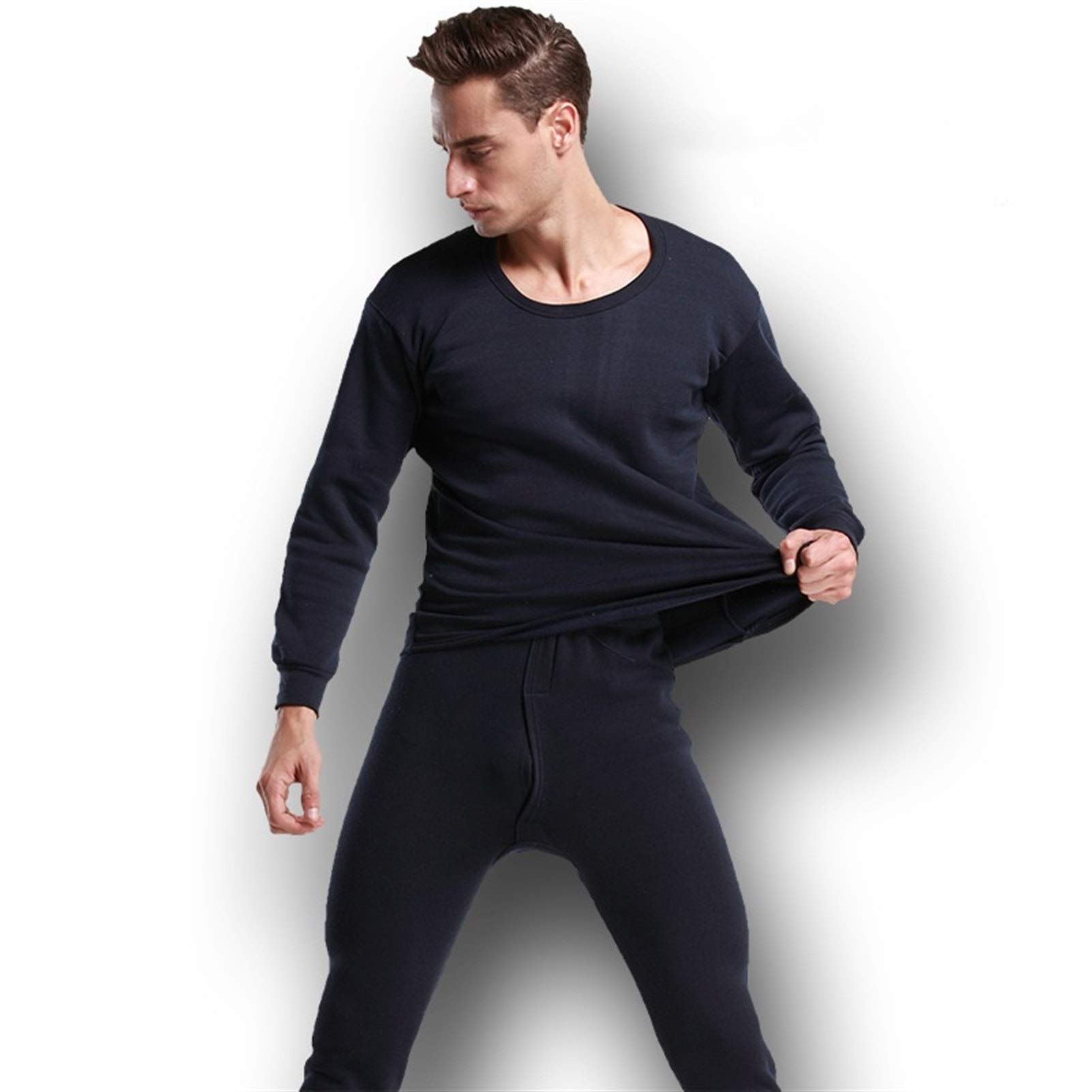 Termica Set Biancheria Intima Uomo Inverno Intimo Termico Abiti Maschili Spesso Abbigliamento Termica Solid Cloth