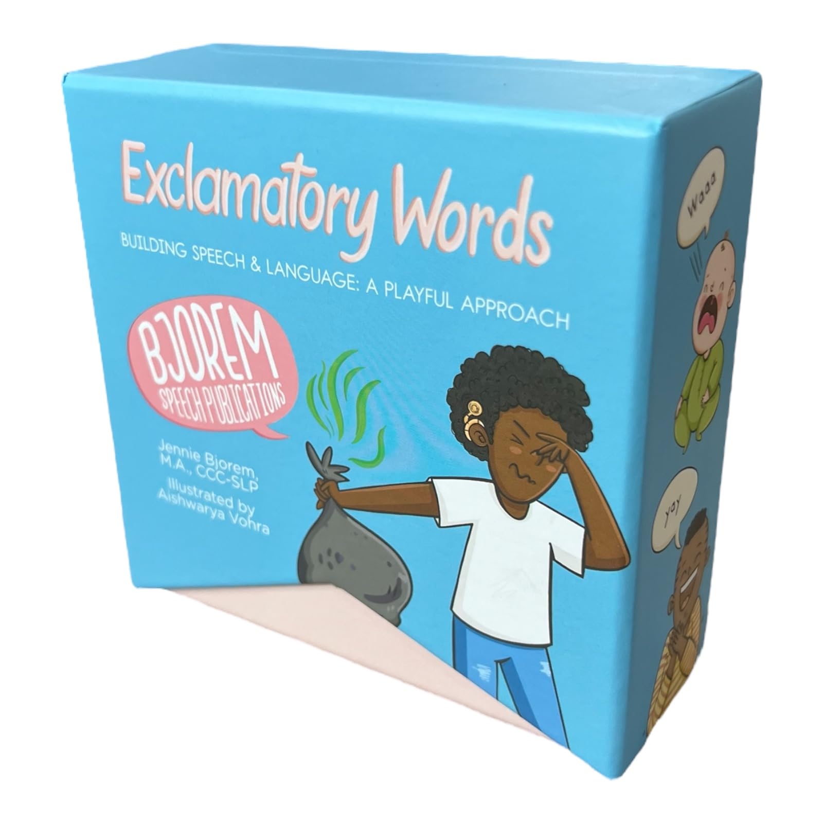 Bjorem Speech® Exclamatory Words – Interactive Speech & Language Development Deck for Kids | Fun & Expressive Learning with QR Codes