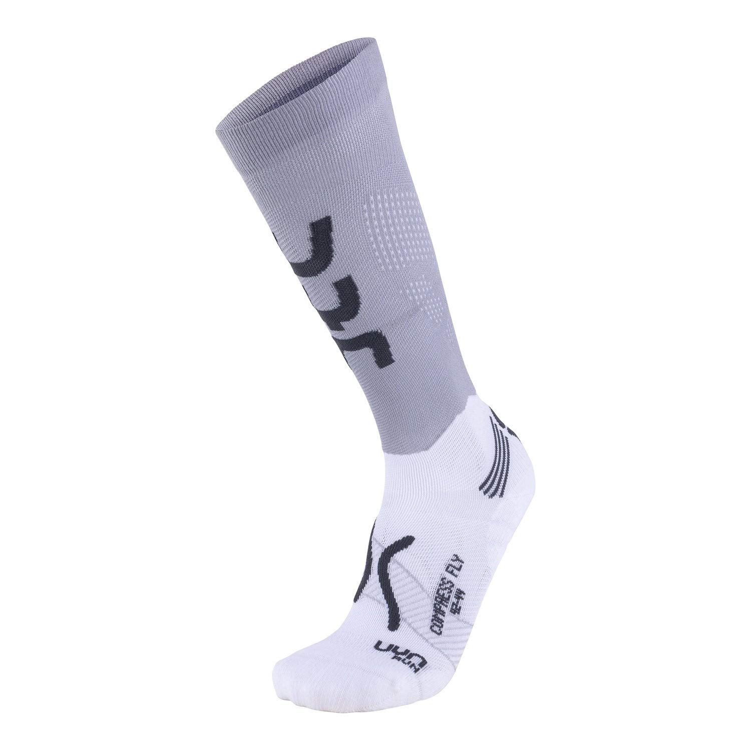 UYN S100070 Run Compression Fly Socks Men'S Pearl Grey/Grey 38