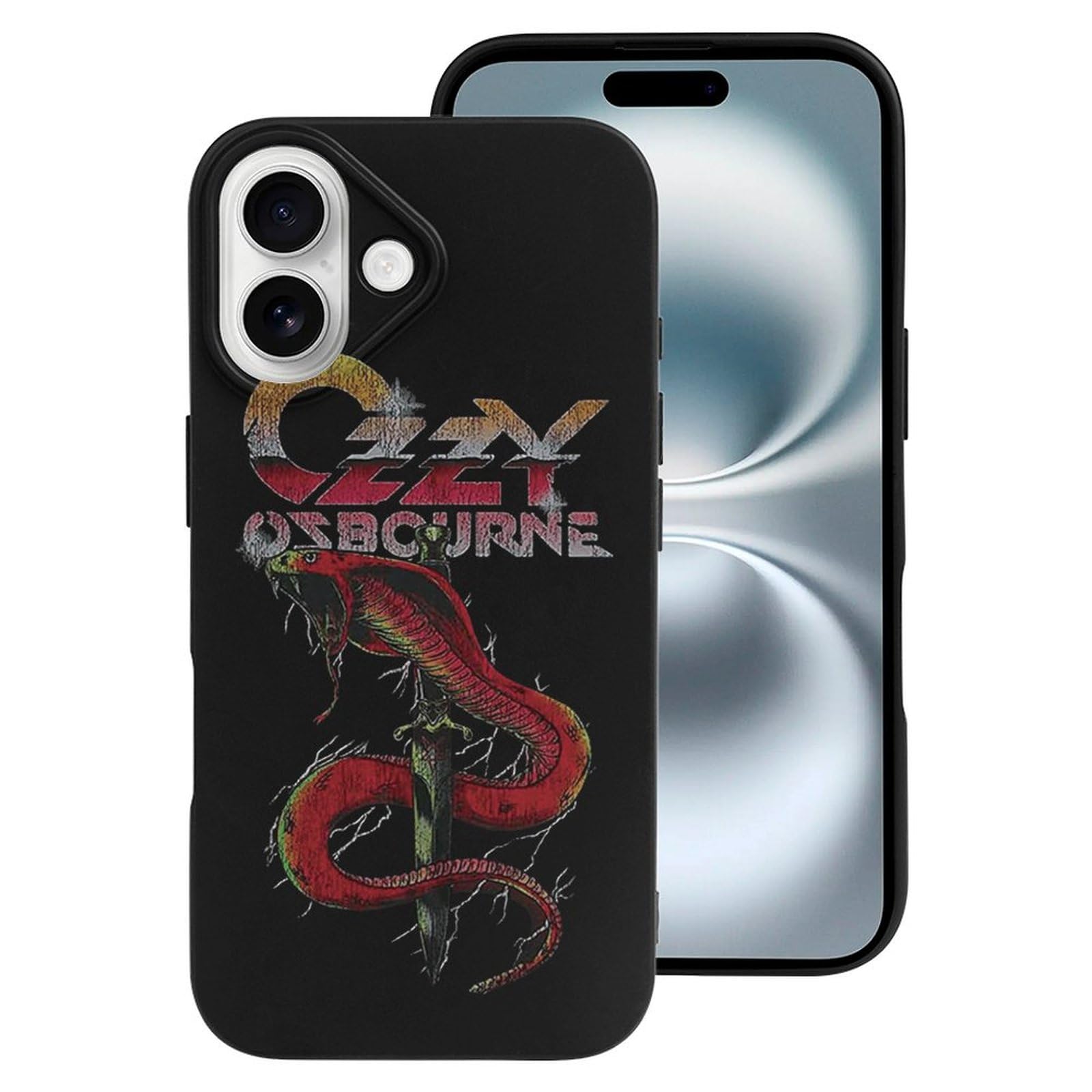 Amazon.co.jp: Ozzy Osbourne オジー・オズボーン iPhone 16 ケース 黒
