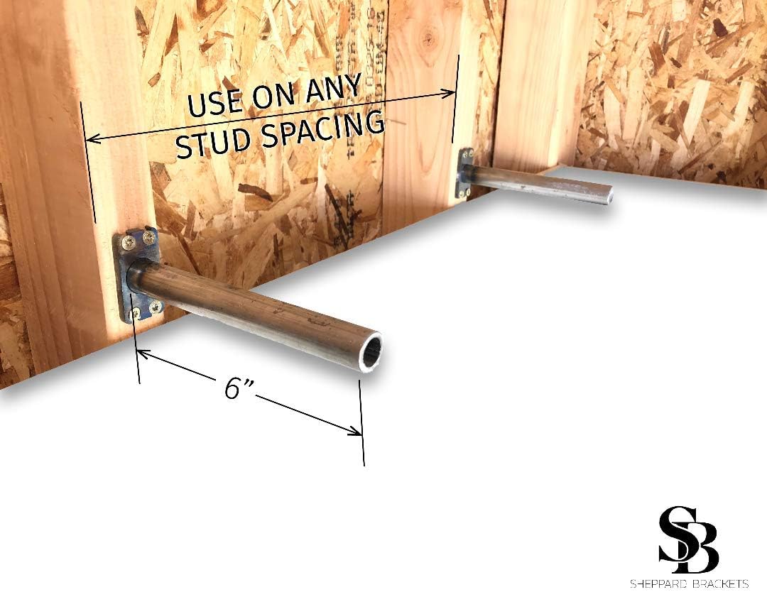 Floating Shelf Bracket 4 Pack (6 inch) Concealed Bracket- Heavy Duty- Easy Install (6 inch)