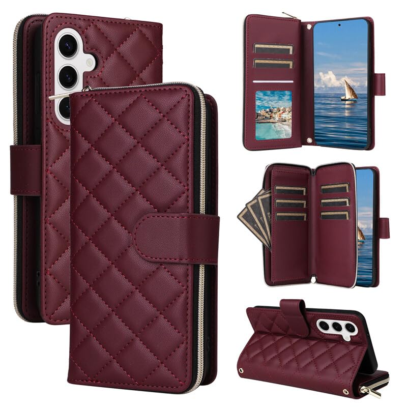 Étui rabat magnétique Samsung S23 Plus protection cuir avec support vidéo