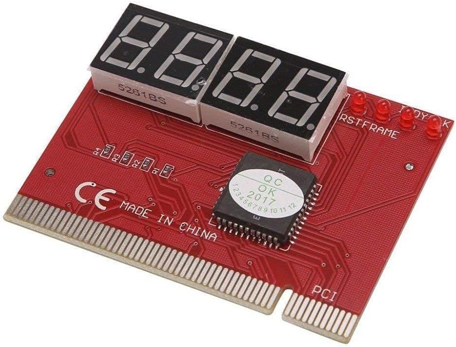 4 Digit PCI PC Motherboard Analyser Diagnostic Card Tester Debug Card with User Manual/Motherboard Testing Card