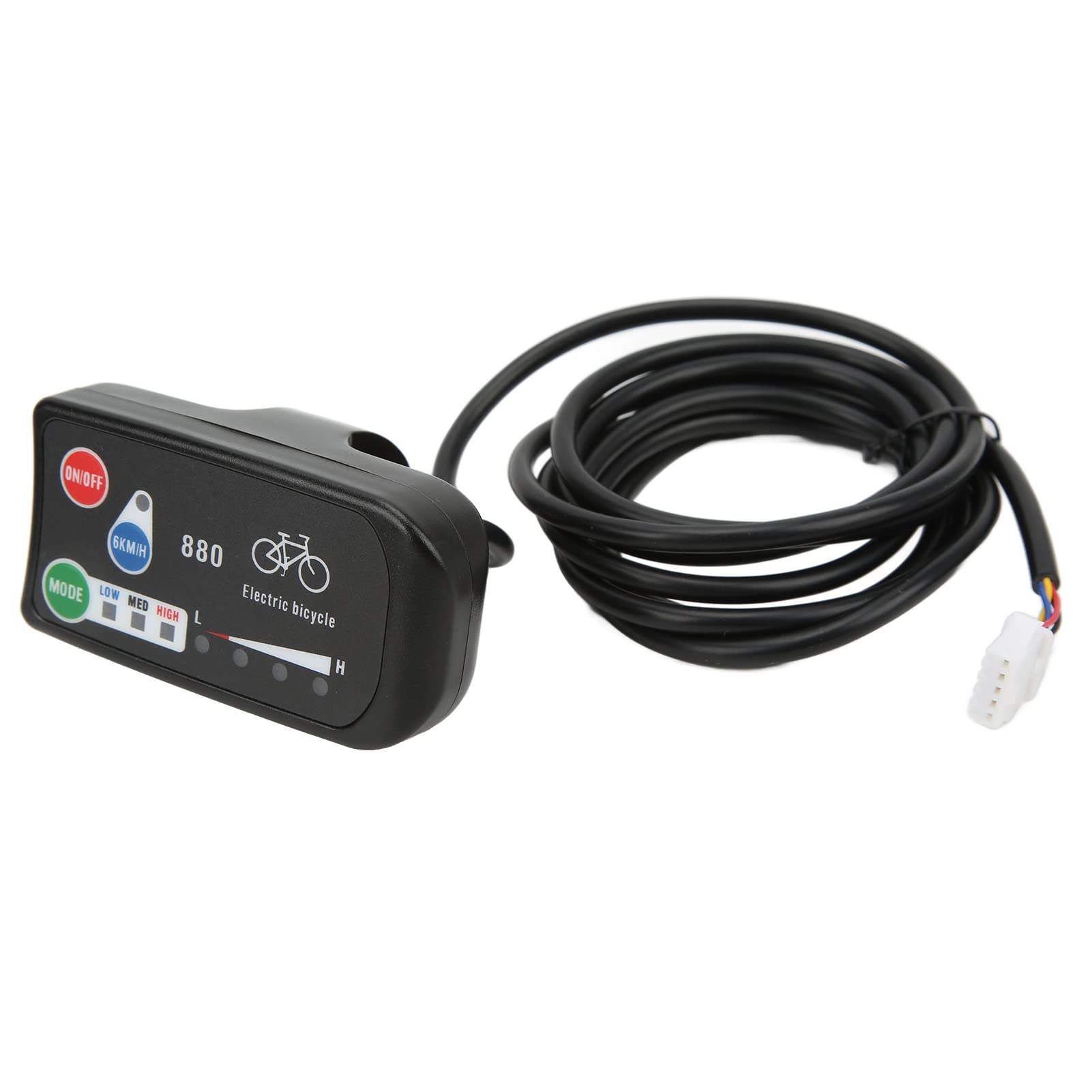 BuyWeek Kit Controller Motore per Bici Elettrica per KT Controller 36V 48V 15A 250W Bicicletta Elettrica Regolatore a Onda Quadra con Misuratore Display LED880 Acceleratore 130X