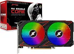 Placa De Vídeo SuperFrame AMD Radeon RX 6600LE Core, RGB, 8GB, GDDR6, FSR, Ray Tracing, Preto, SF-GC-CRAM66008GD