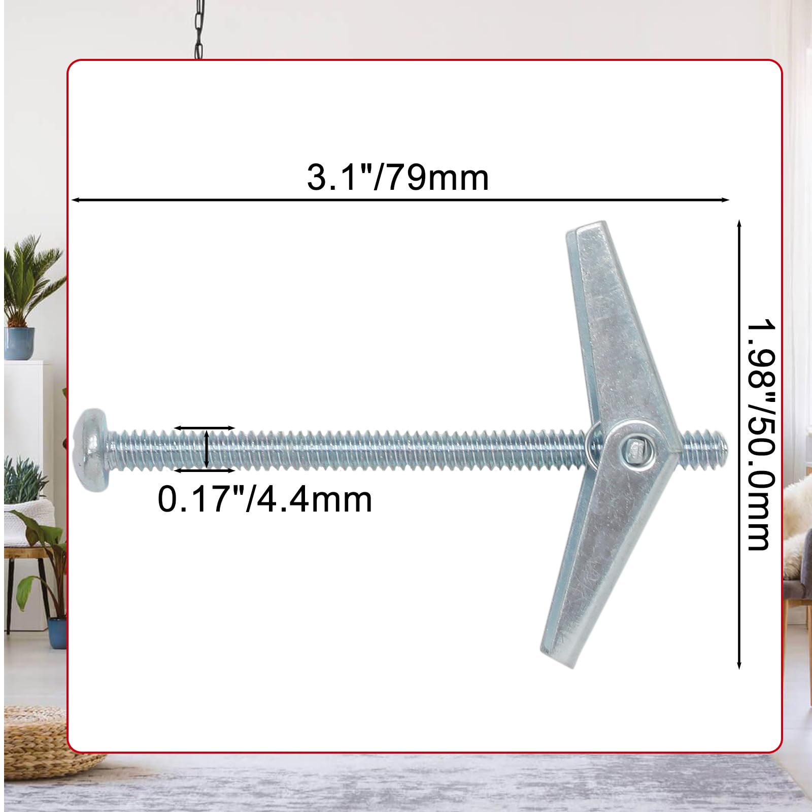 Heavy Duty Drywall Anchors - 12 Pack -3