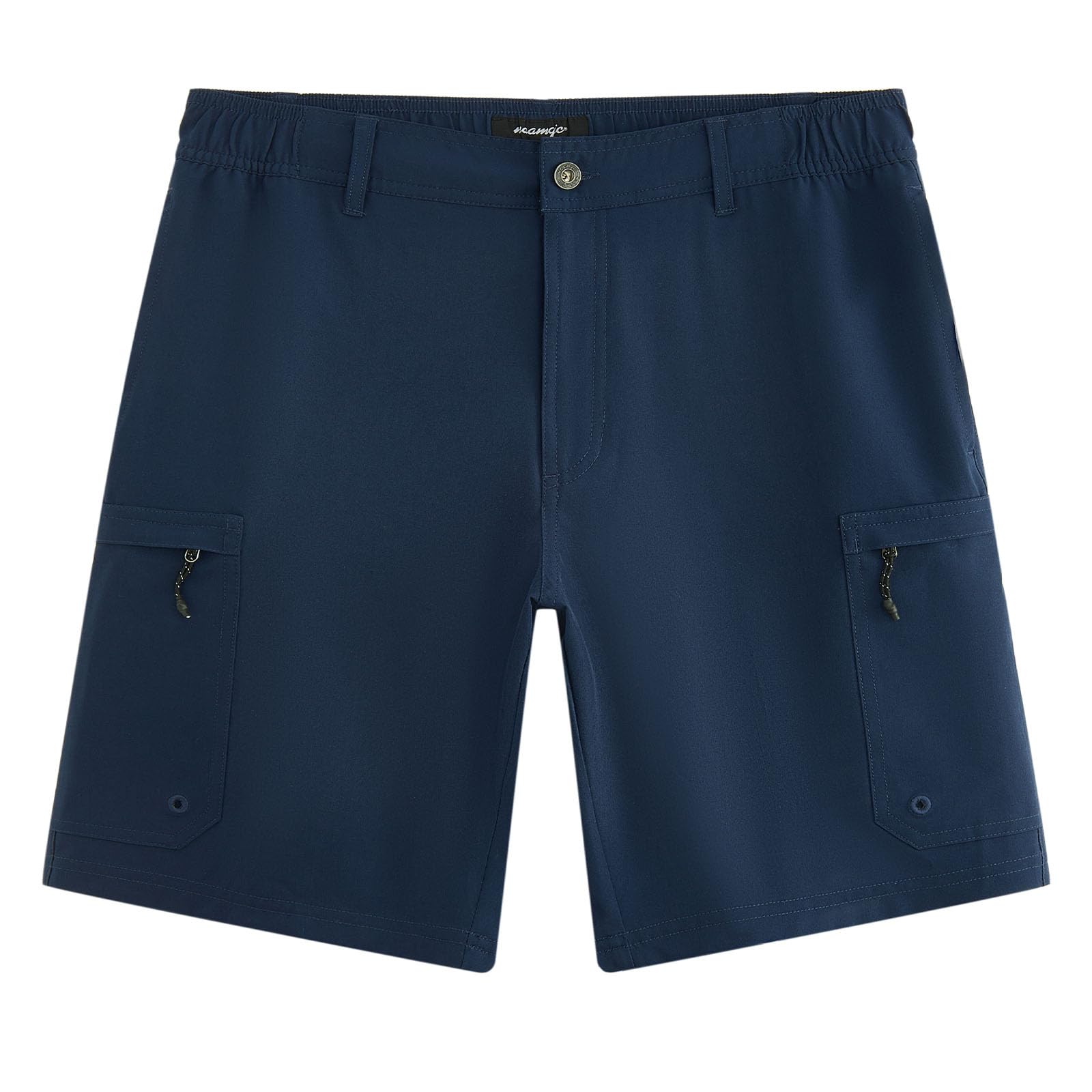 MaaMgic Herren Kurze Hosen Mit elastischem Bund Atmungsaktiv Schnelltrocknend, Stretchy & Knitterfrei 6 Taschen für Outdoor, Strand, Reisen,Wanderhose