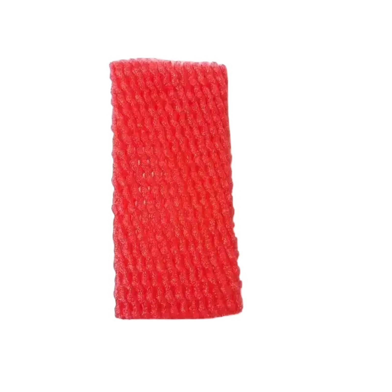 Elastic Fruit Protective Mesh Cover - Red Foam Netting for Tangerines & Peaches - Collision Prevention & Transport Protection - 14x7cm Packing Solution