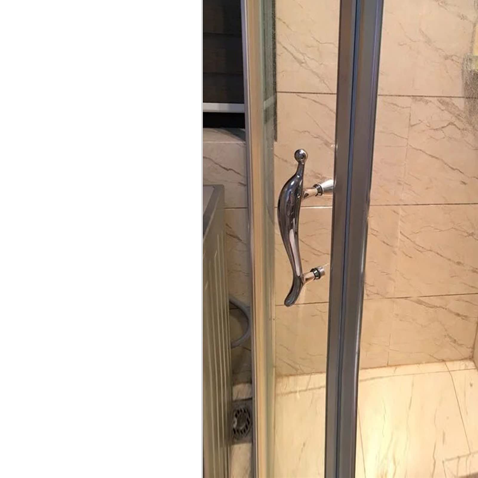 Poignée de porte de salle de bain en verre pour douche moderne