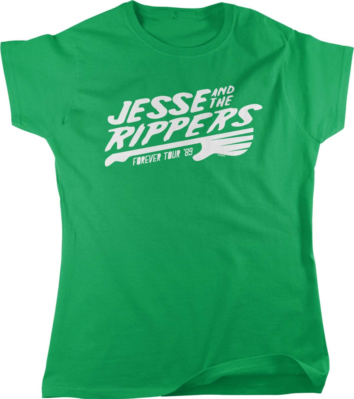 【oan】Jess Tour List Short Sleeve T-shirt Amazon.com: Hoodteez Jesse and The Rippers, Forever Tour '89
