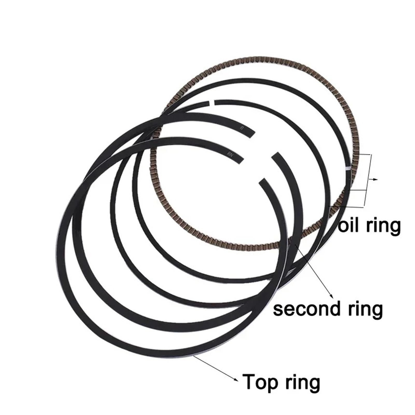 Kit pistone e fasce elastiche for motore moto STD da 74 mm