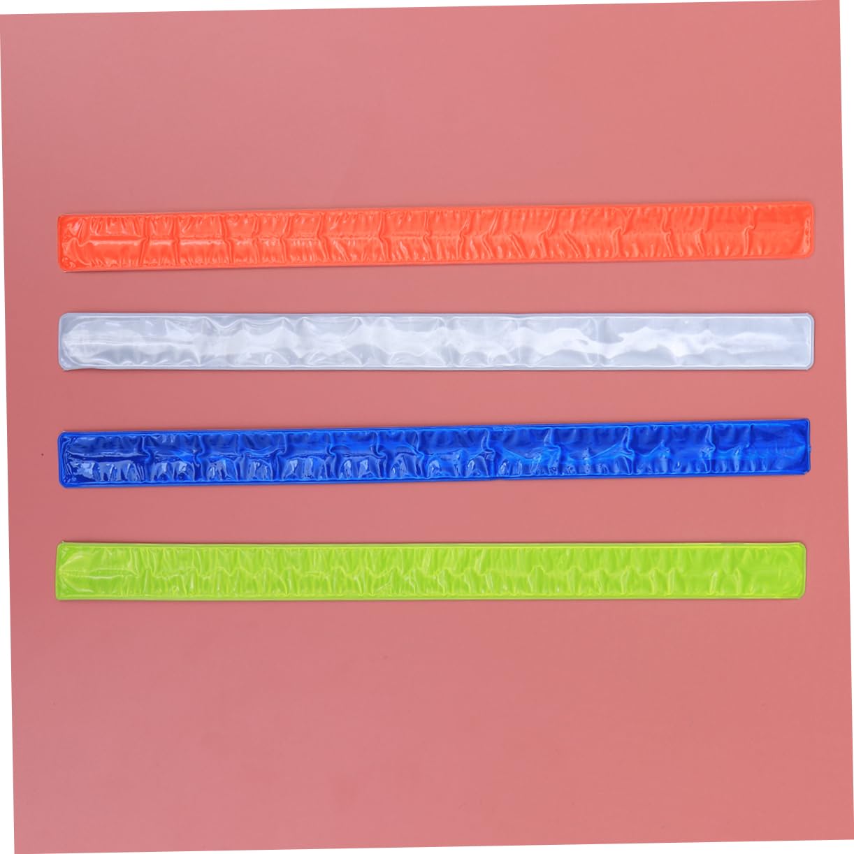 INOOMP 24pezzi Bracciale Riflettente PVC per Sicurezza Notturna Alta visibilità per Corsa Camminata Escursionismo e Jogging Casual Randomizzati