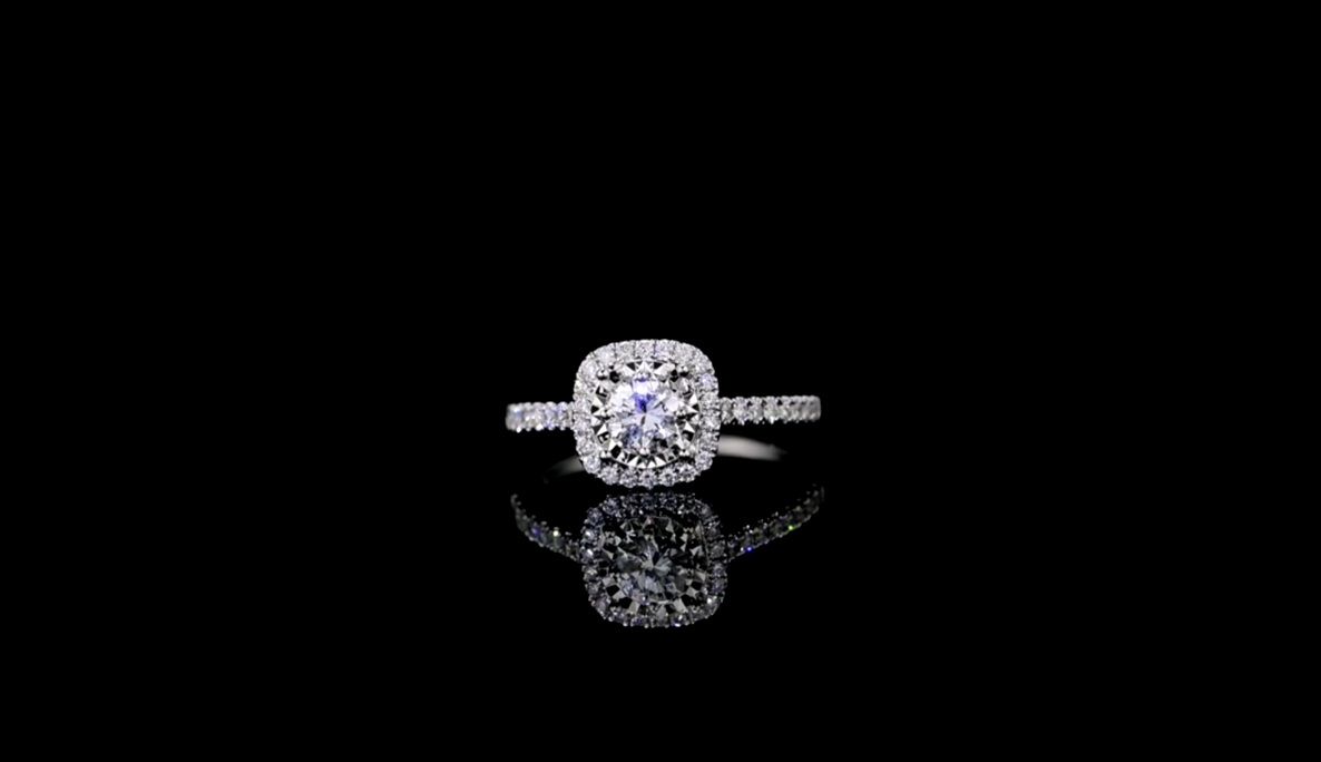 Bague Argent 925 Solitaire – Zircon Rose, Cristaux Diamant – Taille 53, Occasion Comme Neuve