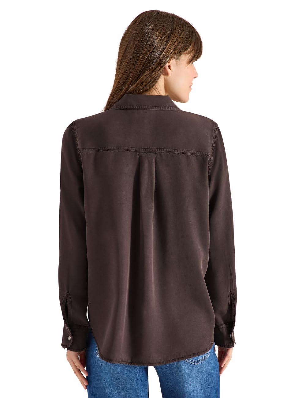 Cecil Bluse mit Hemdkragen und Turn-Up