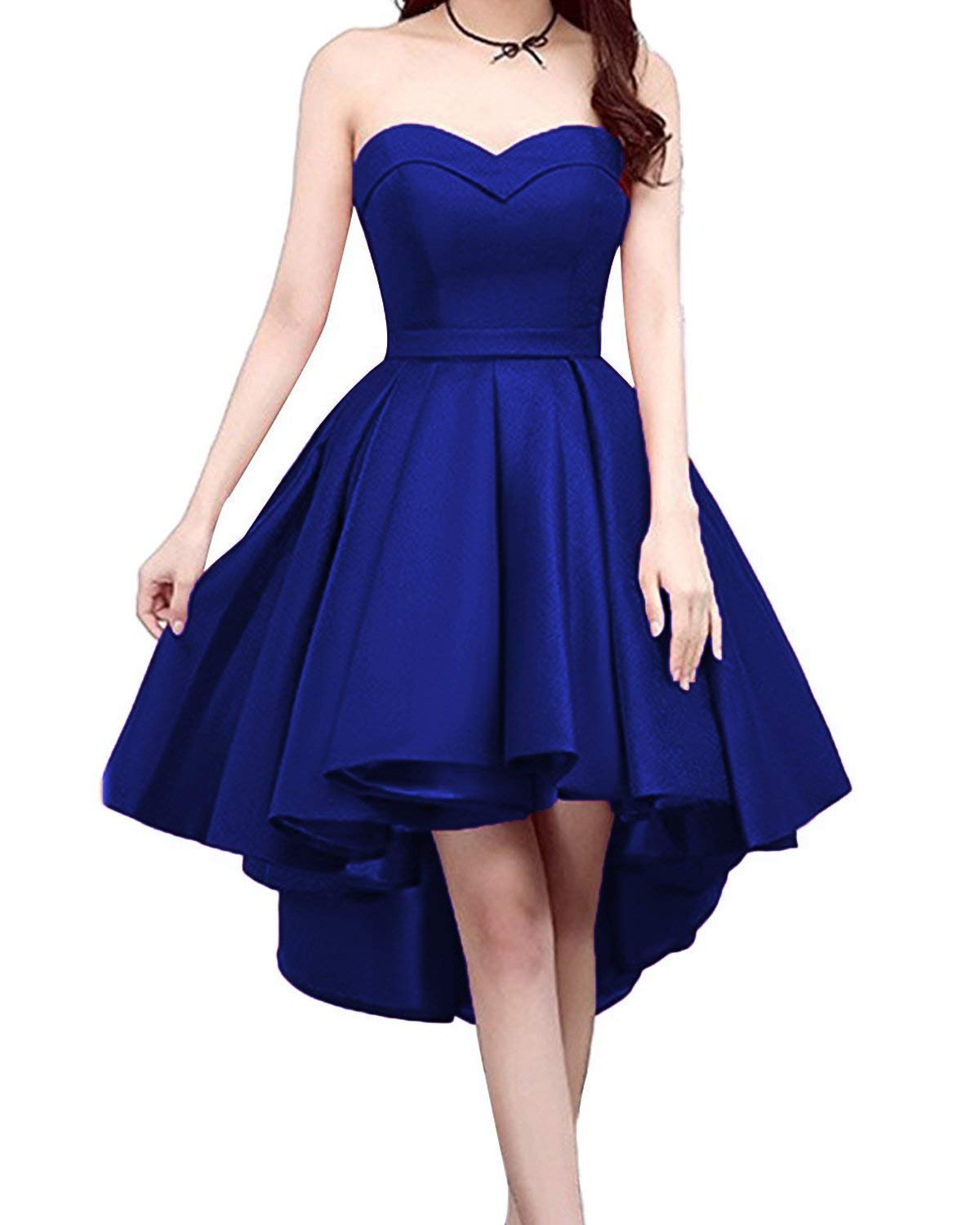 Satin Blue Dresses The Dress Shop