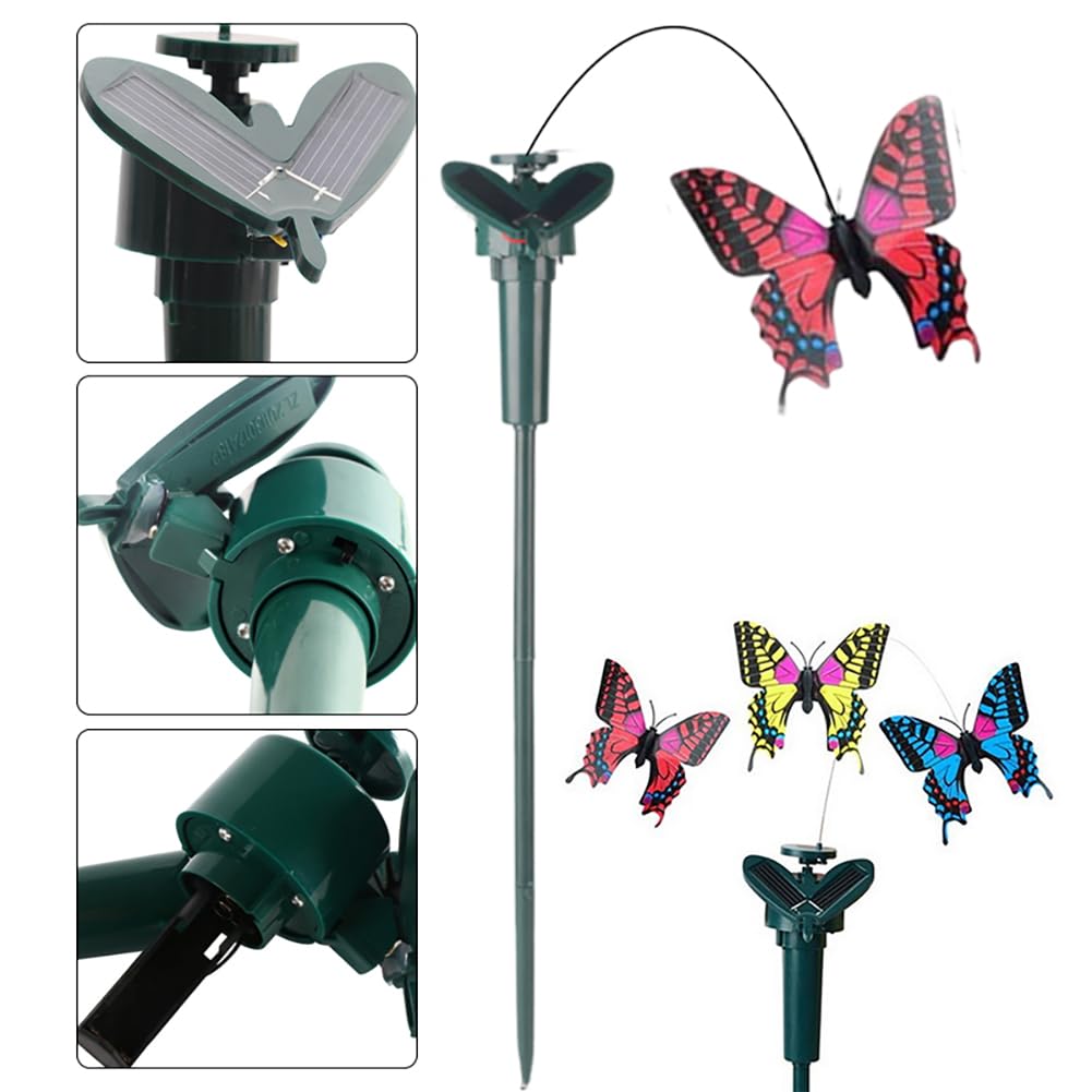 Colibri Solaire – Ornement D'oiseau Flottant À Énergie Solaire, Décoration De Jardin Dansante Volante Réaliste, Lampe De Mouvement Suspendue Pour Patio Extérieur Avec Corps En Résine Durable | Présent