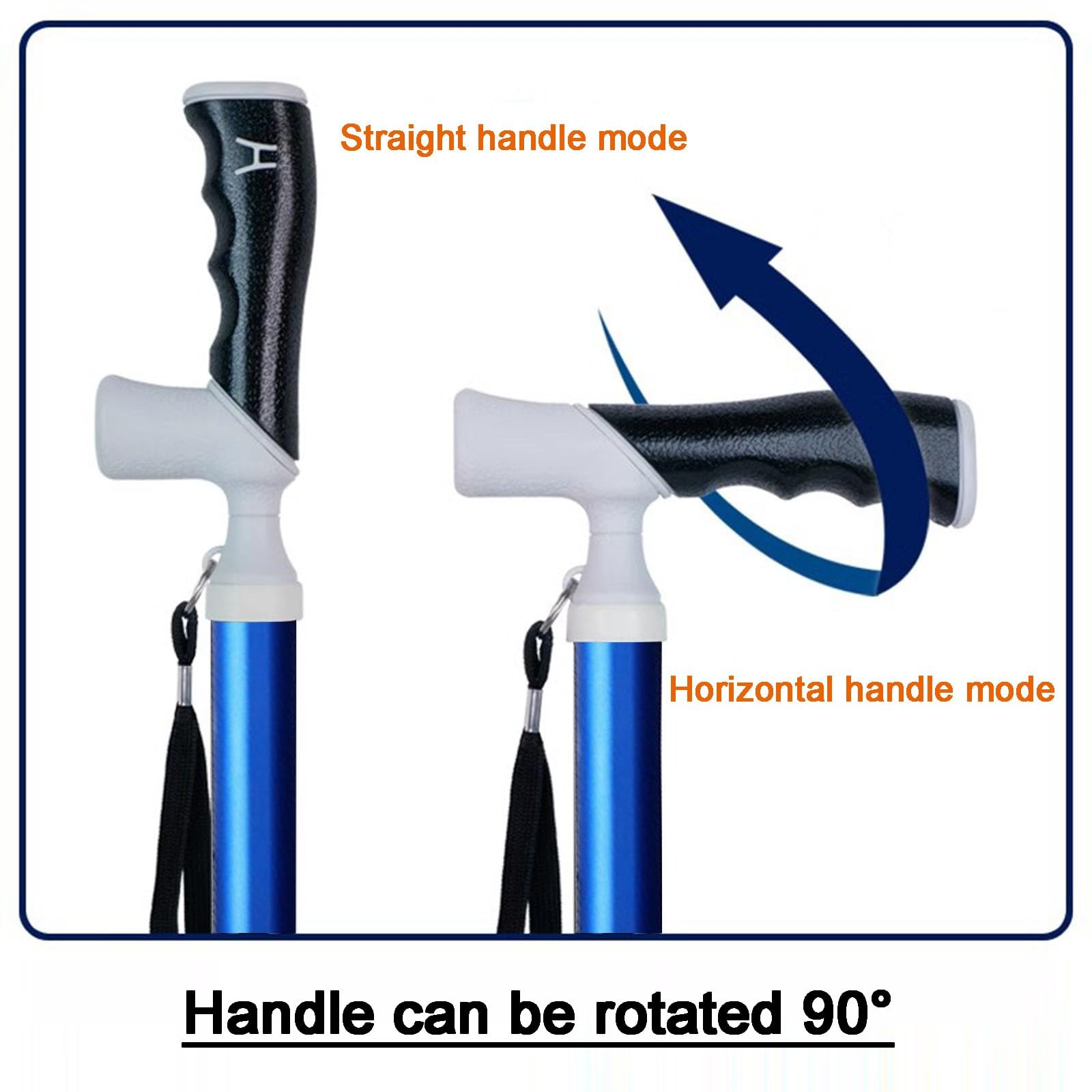 Mavcobo Trekking Poles Retractable Nordic Hiking Poles-Dual-Purpose Handle Hiking Sticks Trekking Walking Sticks for Seniors Women Men(38~105cm)