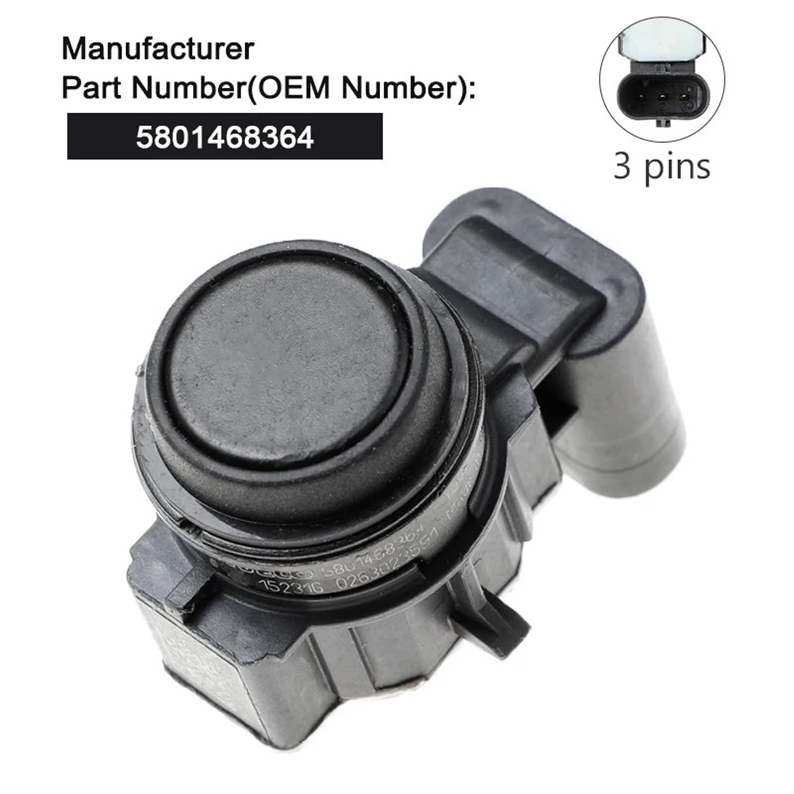 Capteur Recul Voiture Capteur De Stationnement PDC Distance D'assistance Inversée pour IVECO 5801468364 0263023591