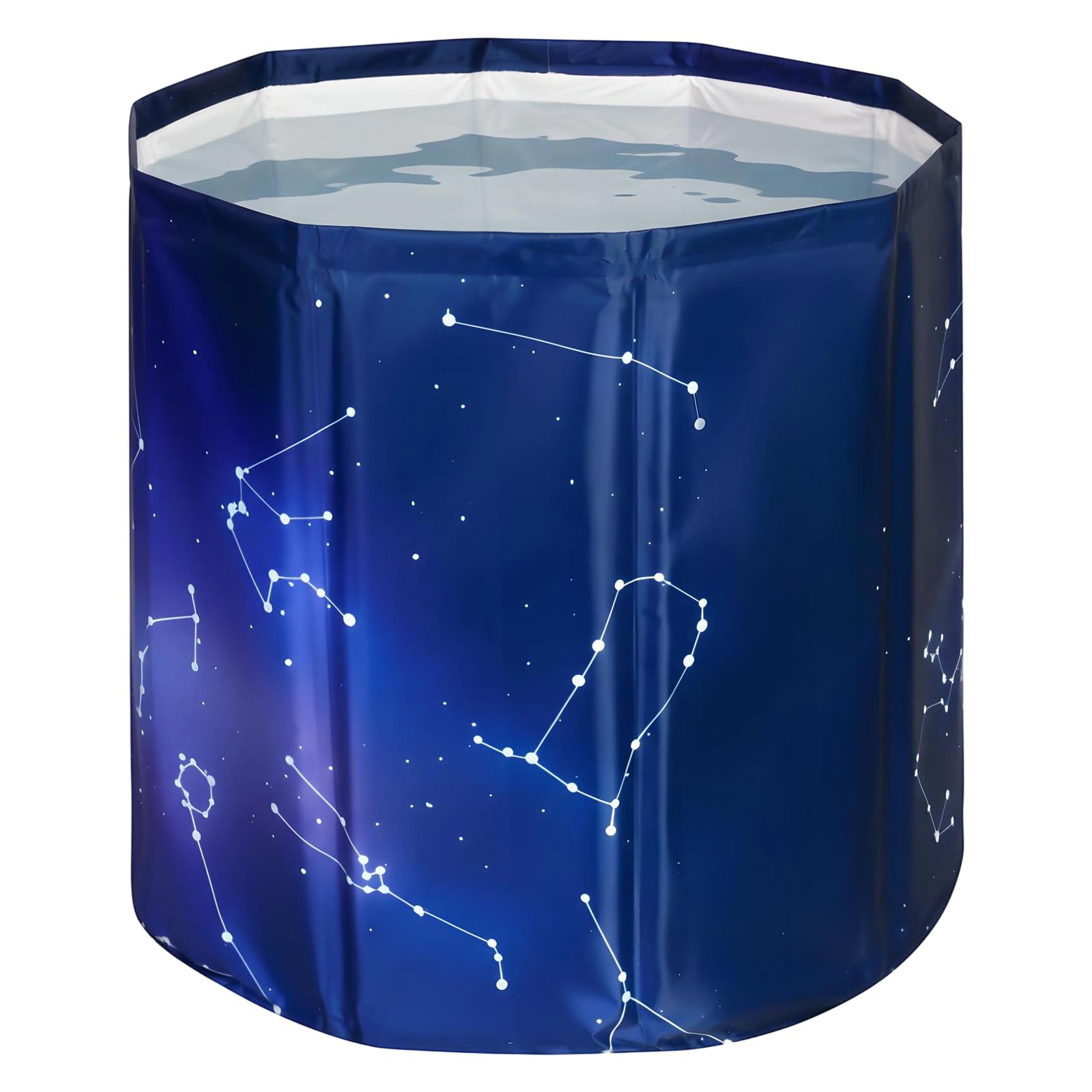 YYW Baignoire pliable pour adultes, grande baignoire plongeante pliable pour récupération, convient pour la maison, l'extérieur, les gymnases (Planet Purple 80 - Ensemble isolant)