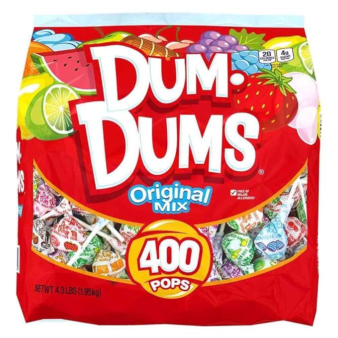 Dum Dums Original Mix 400 ct. Bag - All-Time Classic Flavors