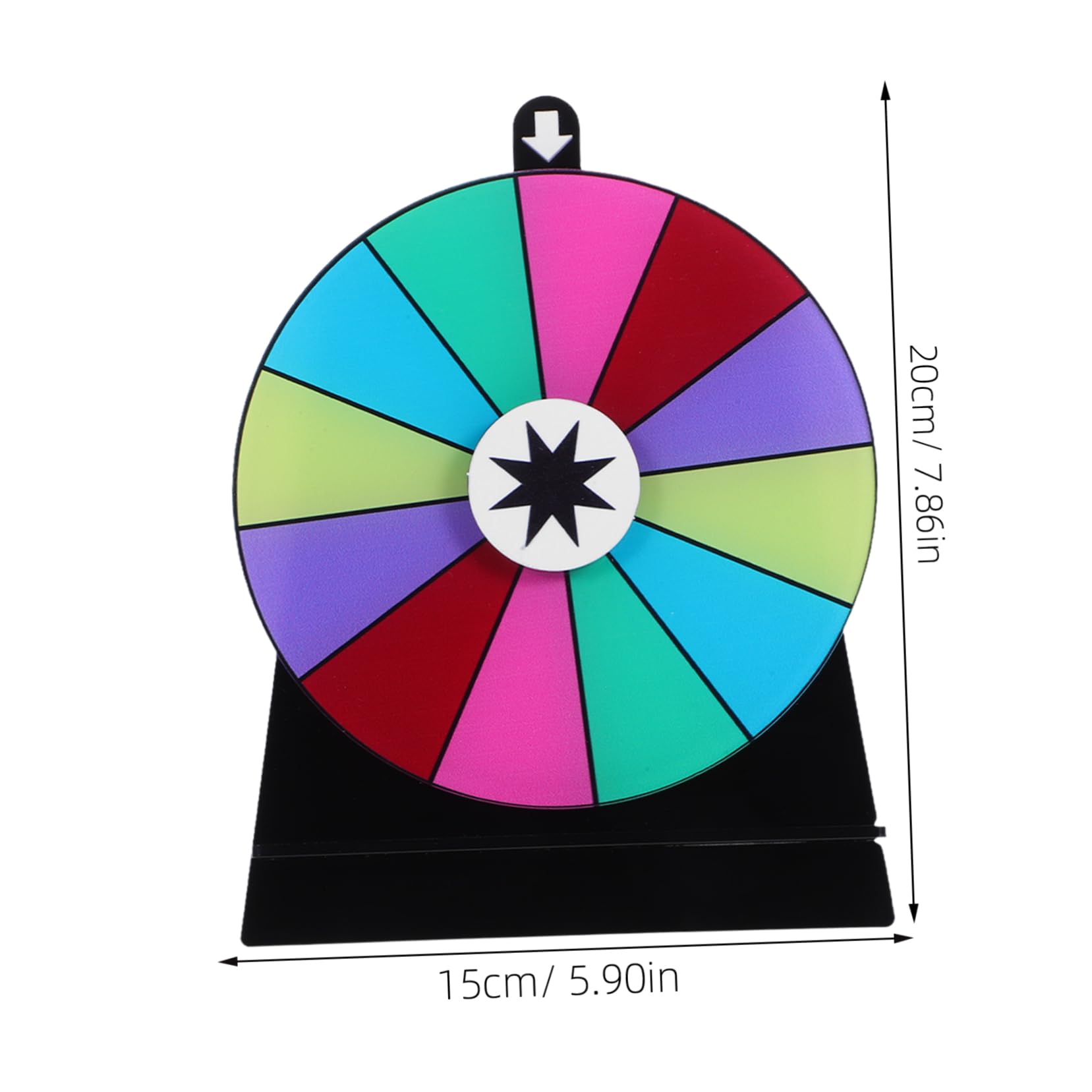 NAMOARLY Create Excitement at Your Event 12-slot Writable Party Prize Wheel for Leisure and Home