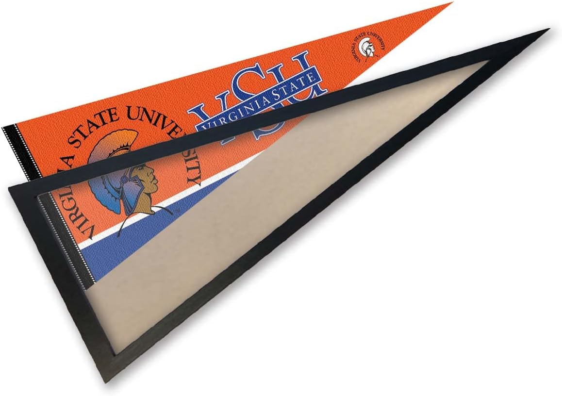College Flags & Banners Co. Virginia State University and Wood Pennant Frame