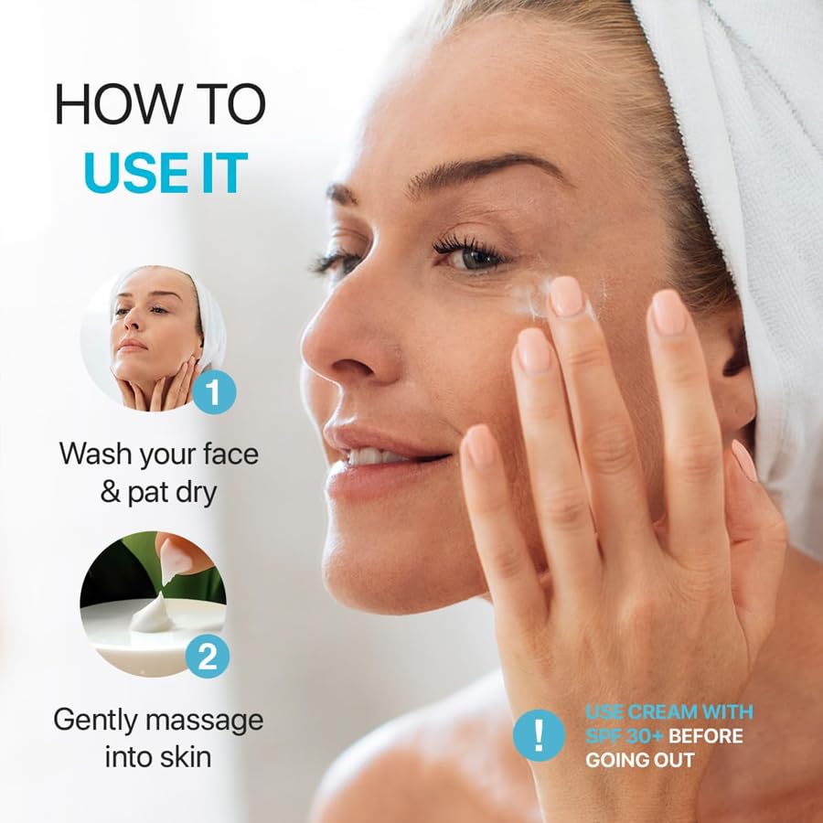 5% Hyaluronic Acid Face Cream, Anti-Aging Brightening Firming Moisturizing Cream for Uneven Skin Tone, Nourishing Rejuvenating Face Moisturizer, 1.76 oz - Image 4