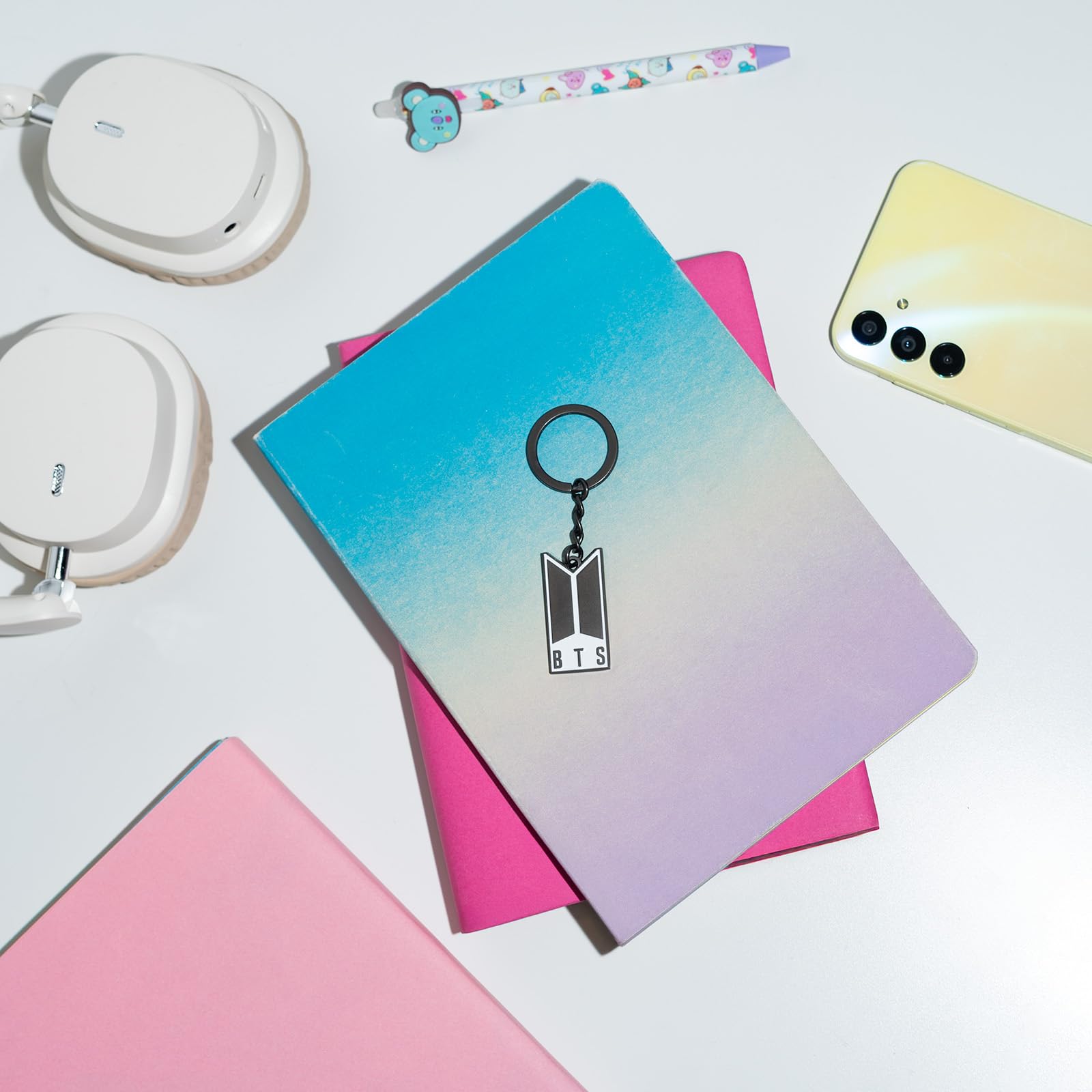 Grupo Erik Keyring - BTS Merch | Logo Keychain, Cute Keyring, Cool Keyrings, BTS Gifts under 10 Pounds, K-Pop Music Gifts