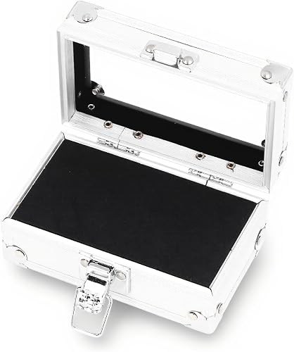 Nail Drill Bits Holder, Aluminum Alloy and Acrylic Organizer with Transparent Co