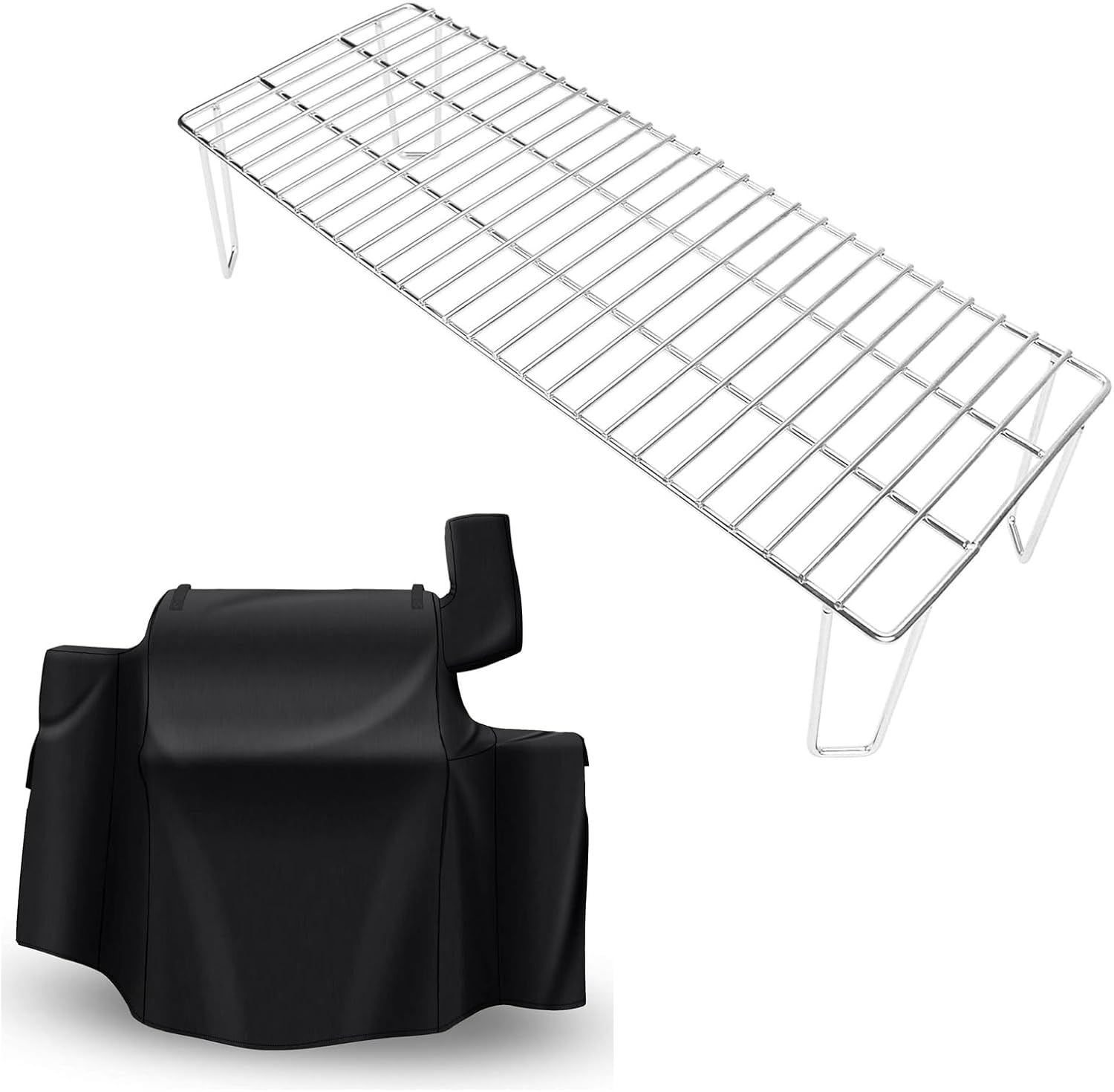 GRISUN Grill Rack for Green Mountain Grill Daniel Boone Pellet Grill Grate and DB Grill Cover for Green Mountain Grills Daniel Boone Prime WiFi Grills