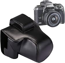 BAOBAO Full Body Camera PU Leather Case Bag with Strap for Canon EOS M5 Black Color Black BAOBAO Full Body Camera PU Leather Case Bag with Strap for Canon EOS M5 Black Color Black