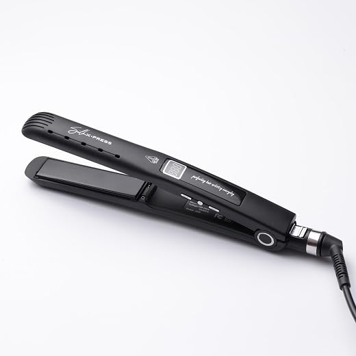 COCCO Silk Xpress PRO Ceramic 1" Flat Iron - Advanced Titanium Plates with Nano Ceramic and Tourmaline, Patented Nano Tech...