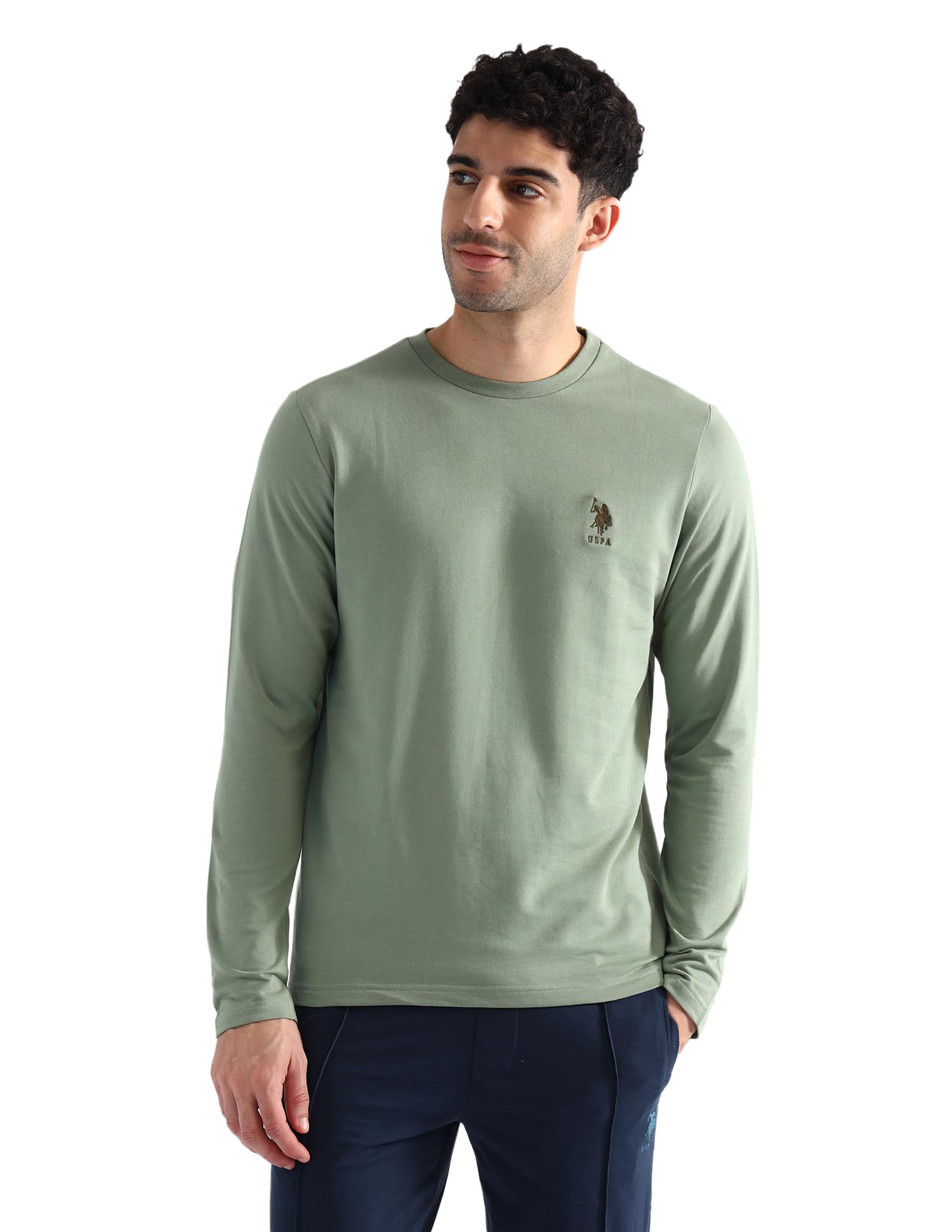 Mens Regular Fit Pure OEE05 Cotton T-Shirt