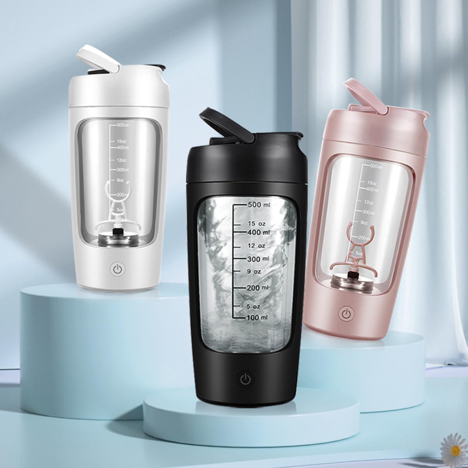 Shaker elettrico con scomparto in polvere 650ml Shaker Protein Shake ricaricabile Protein Mixer Shaker Proteine Shake Proteine Shake