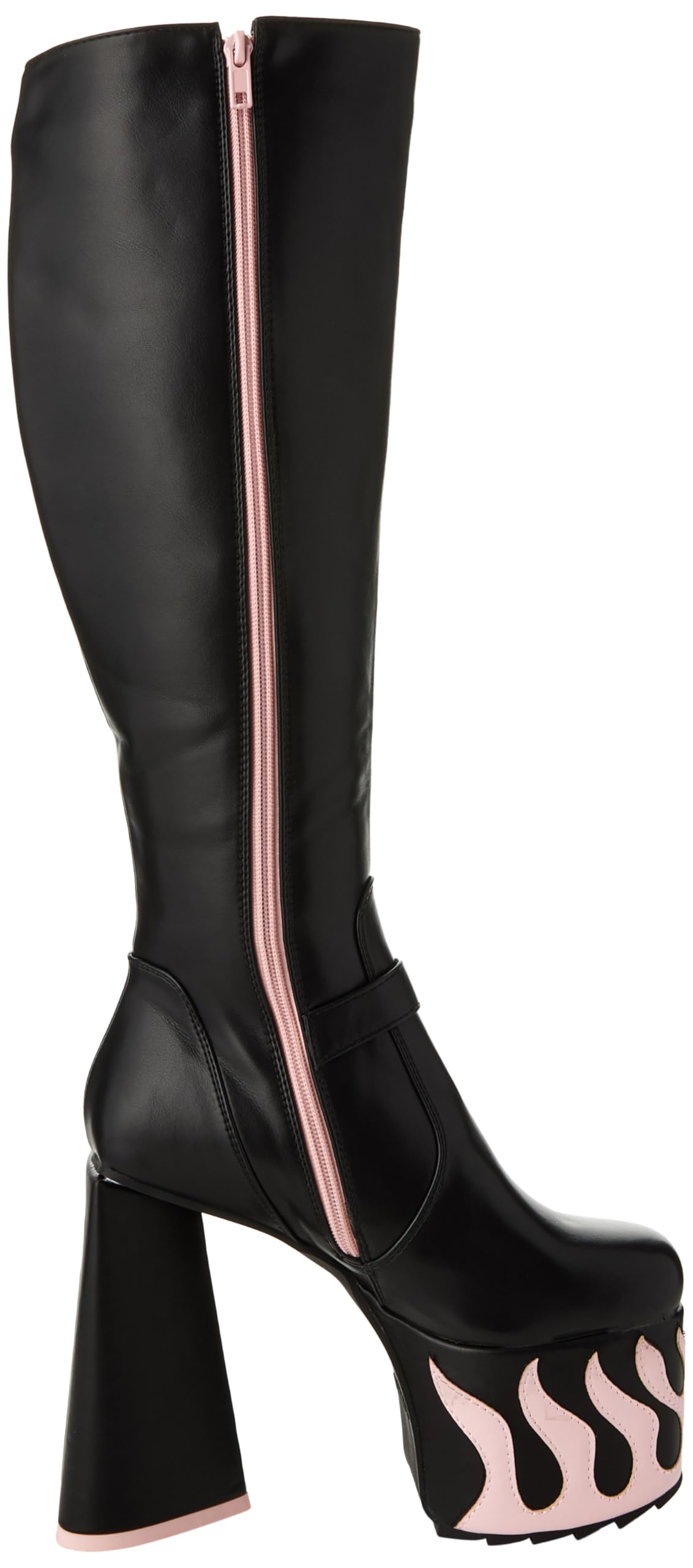 LAMODA - Women's Friction Burn Knee High Platform Boots in UK8
