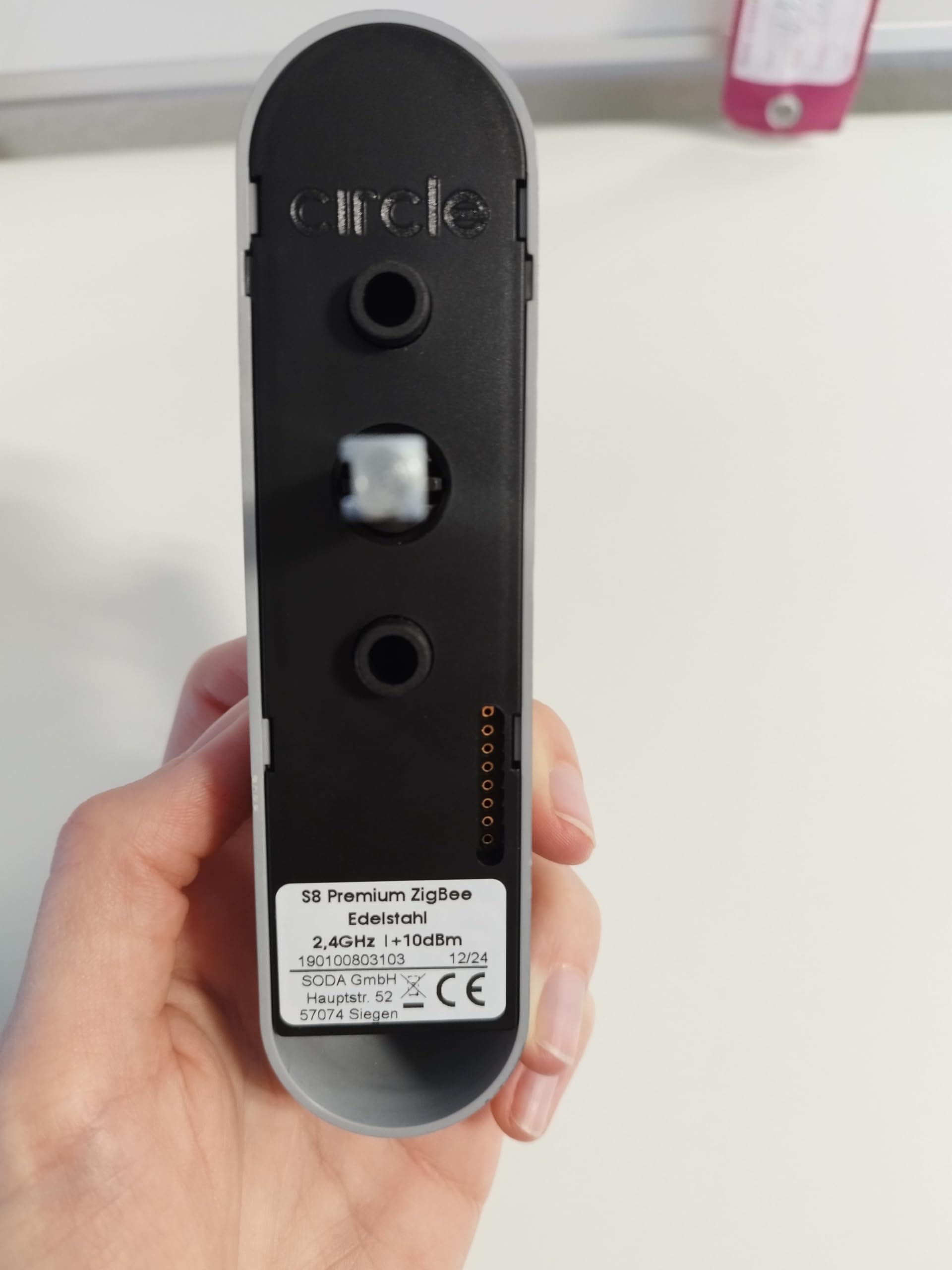 CIRCLE S8 Fenstergriff Premium 3er Set, Alarm Griff für Fenster mit Smart Home Überwachung und Energie, Sicherheit und Komfort Funktionen, Tuya kompatibel, steuerbar mit Smart Life App (Weiß)