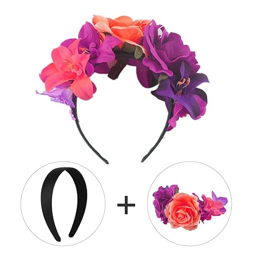 Miniatura 5 de WLLHYF 2 diademas de satén de 1 pulgada de ancho, banda dura para la cabeza, diadema sólida antideslizante, bandas para el cabello, accesorios para