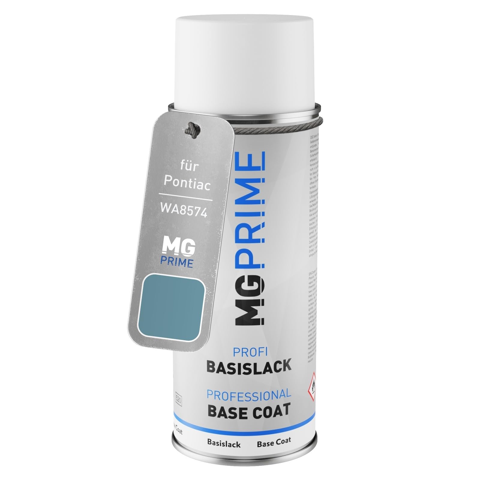 MG PRIME Car paint Spray can for Pontiac WA8574 Light Blue Metallic Base coat spray can 400ml