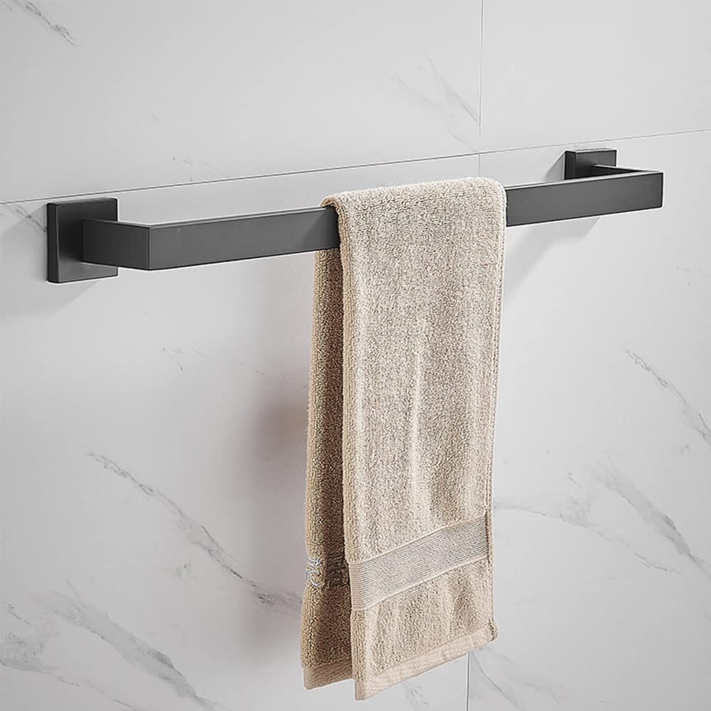 SUS304 - Barra portasciugamani in acciaio inox, 600 mm, colore: nero