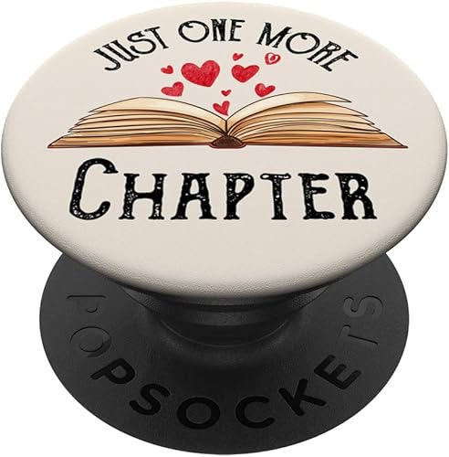 Libro Nerd Book Lover Reader Solo Un Capítulo Más Lectura PopSockets PopGrip intercambiable