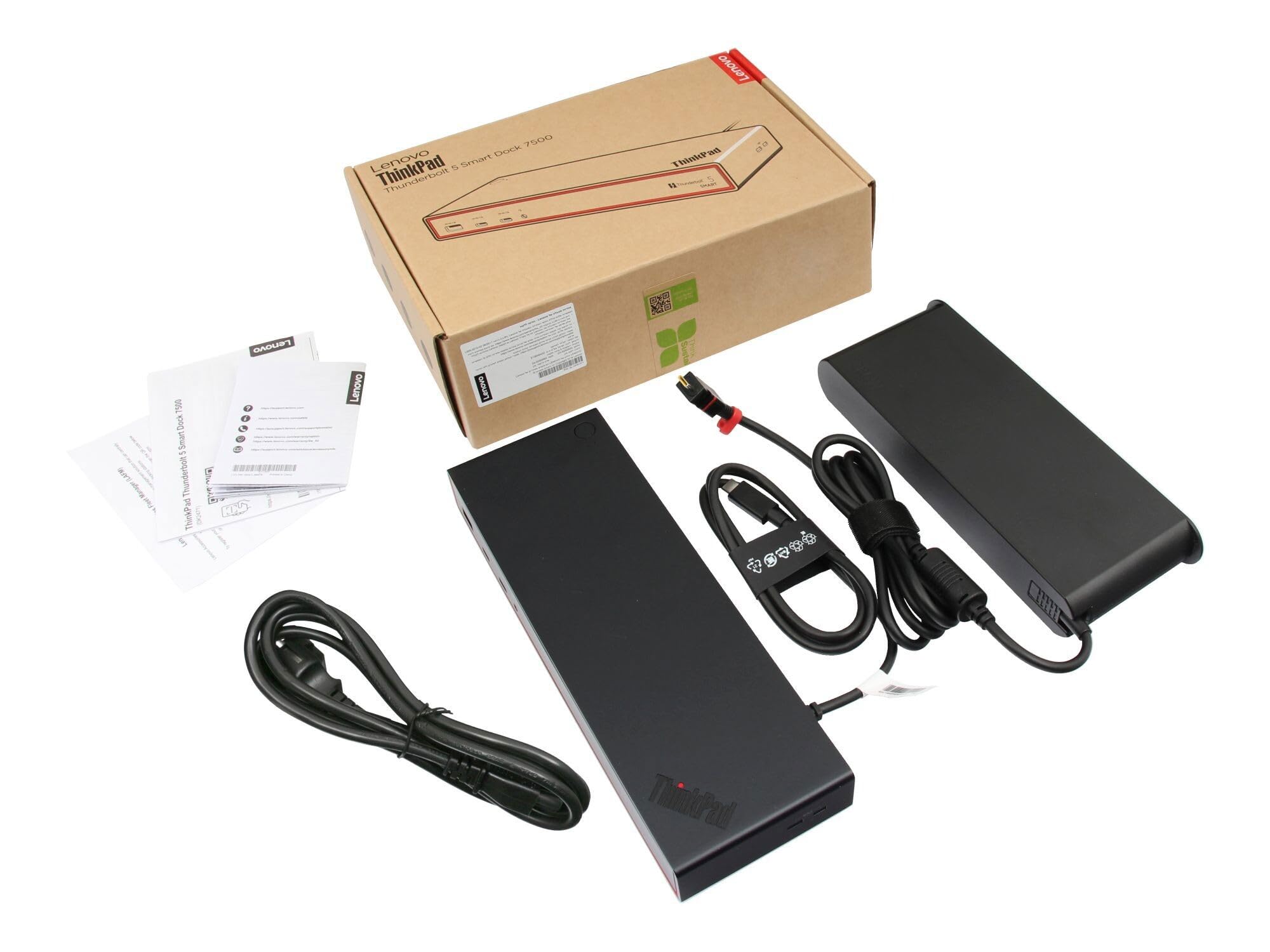Lenovo DK2471 Original Thunderbolt 5 Port Replikator | inkl. 265W Netzteil für ThinkPad P14s Gen 5 (21MF), P16v G3 (21RT), T16 G3 (21V5/21V6)