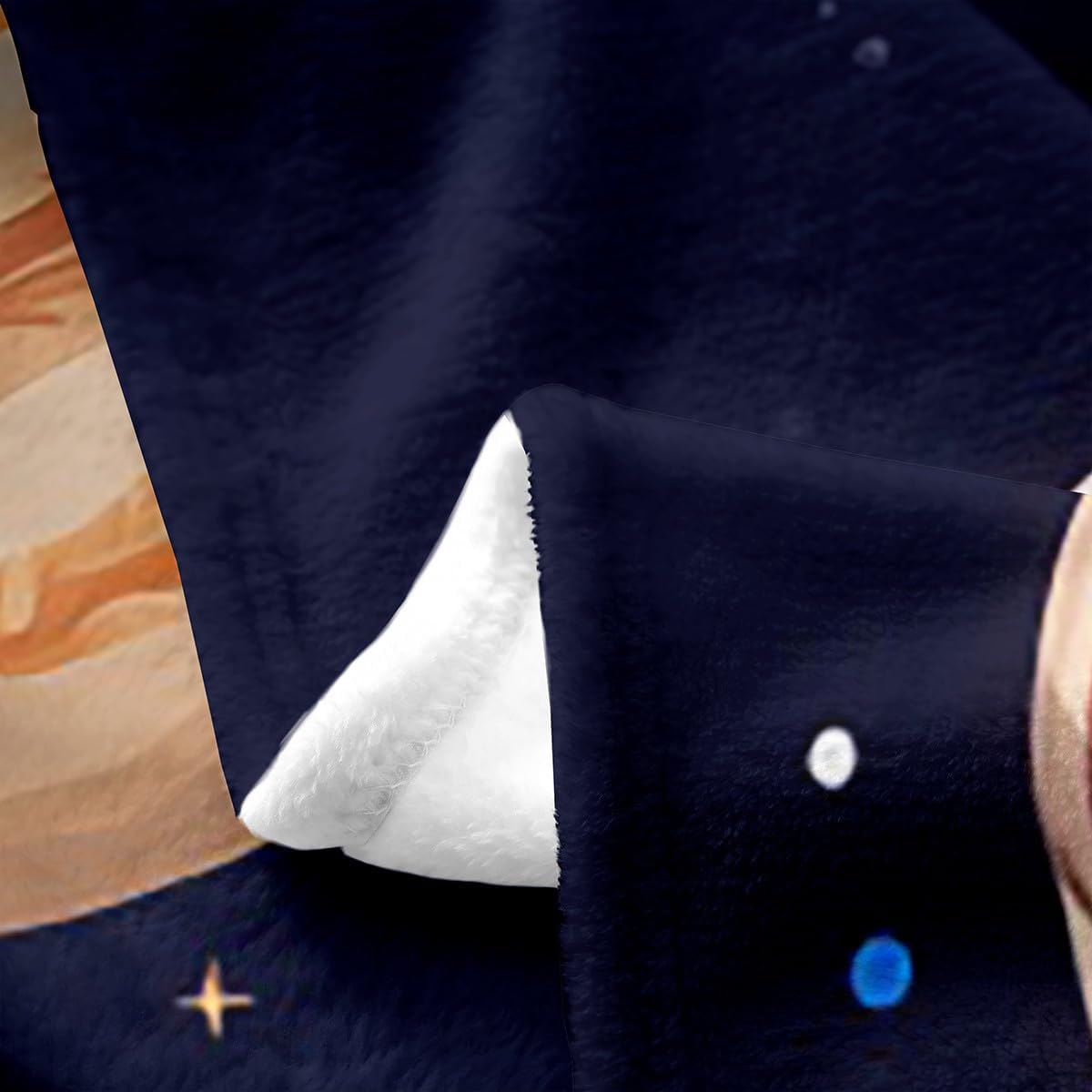 Feelyou Black Solar System Flannel Fleece Throw Blanket for Sofa Couch Girls Boys Twin 60"x80" Outer Space All Season Bed Blanket Room Decorative Universe Planets Fuzzy Blanket Galaxy Plush Blanket